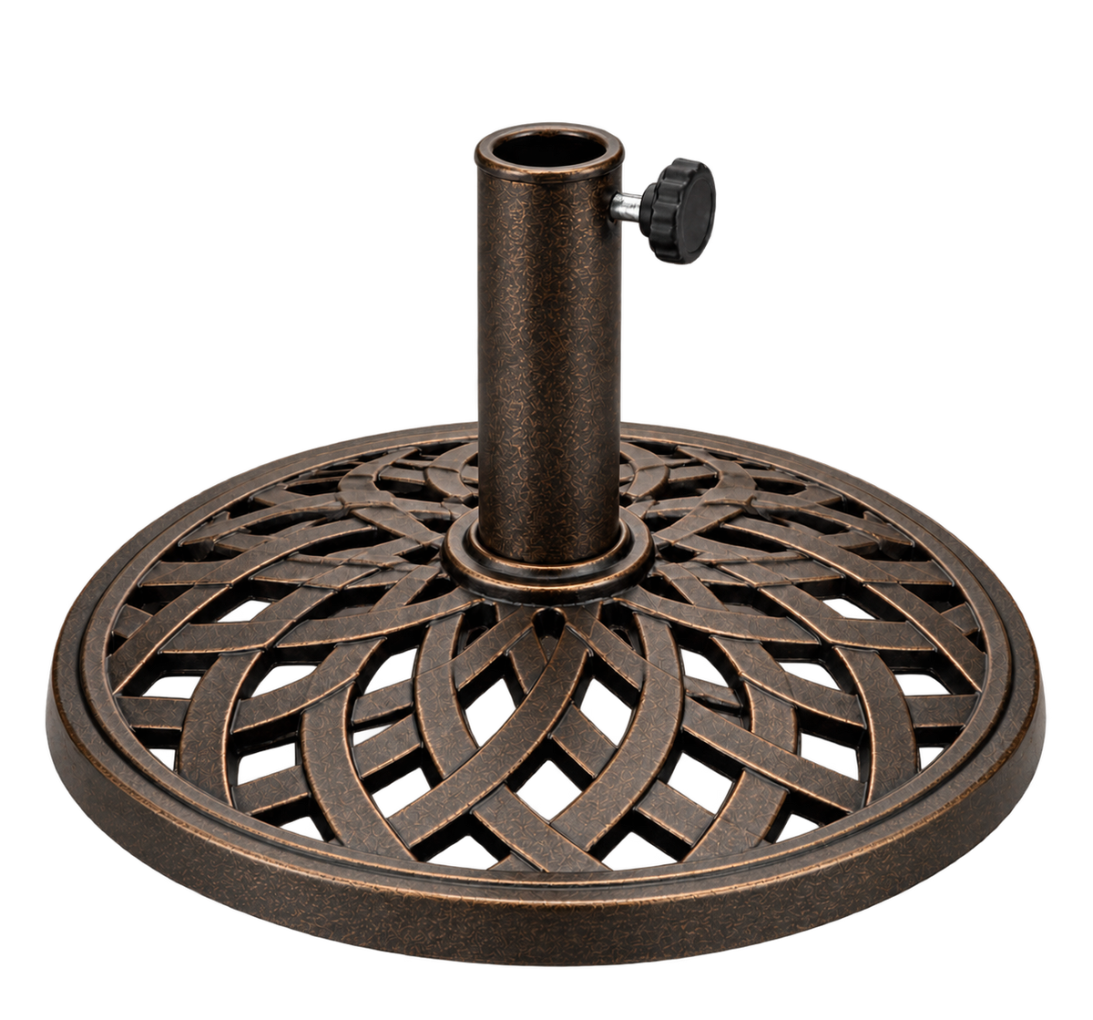 Cast Iron Lattice Garden Parasol Base – Four Seasons Garden Furniture